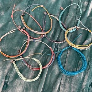 Pura Vida Adjustable Rope Bracelet Lot